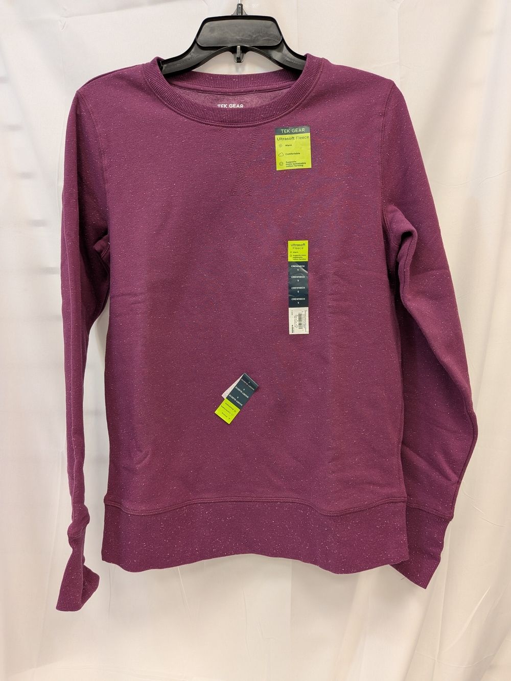 Tek Gear Women's Crewneck Sweater - Plum